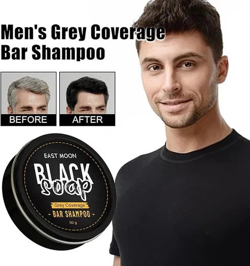 EAST MOON - Black Soap Bar Shampoo (Original) - Gulf Goods