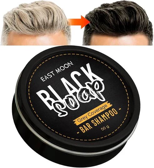 EAST MOON - Black Soap Bar Shampoo (Original) - Gulf Goods
